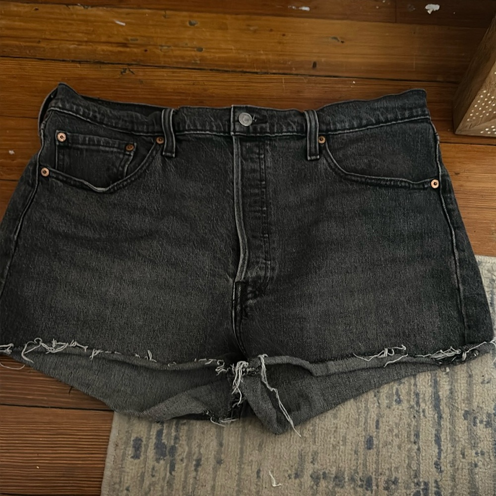 Levi Strauss & Co. 501 Black Jean Shorts